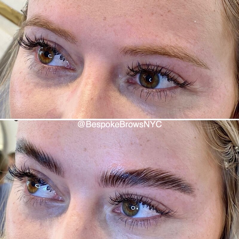 VelvetLounge Beauty Omagh - Before and After Eyebrow Thread & Tint